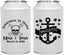 Personalized Wedding Can Coolers - Anchor Nautical | 391