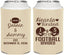 Personalized Wedding Can Coolers - Hearts United Football | 395