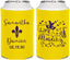 Personalized Wedding Can Coolers - Mardi Gras | 398