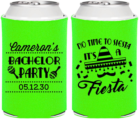 Personalized Bachelor Party Can Coolers - Siesta Fiesta Mexican | 40000