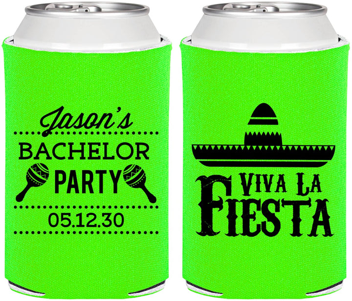 Personalized Bachelor Party Can Coolers - Viva La Fiesta Mexican | 40001