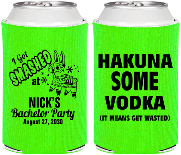 Personalized Bachelor Party Can Coolers - Fiesta Mexican | 40004