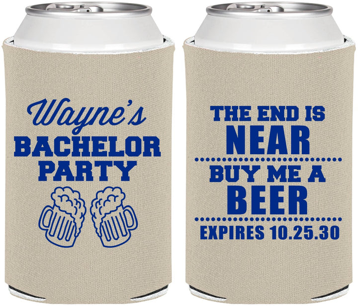 Personalized Bachelor Party Can Coolers - Beer | 40014