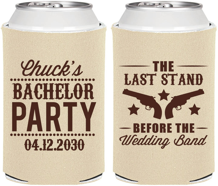 Personalized Bachelor Party Can Coolers - Last Stand Wedding Bands | 40015
