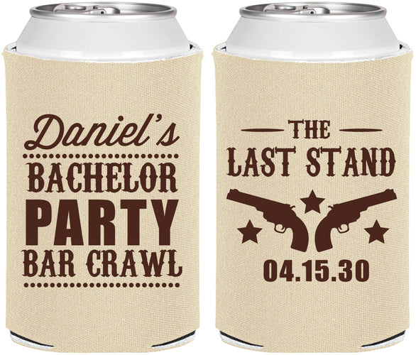Personalized Bachelor Party Can Coolers - The Last Stand | 40016