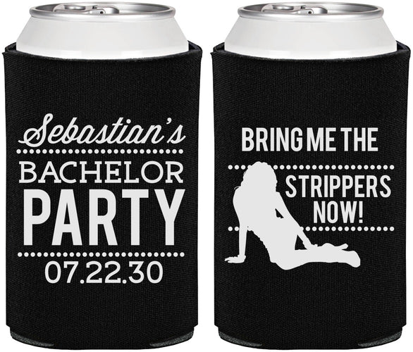 Personalized Bachelor Party Can Coolers - Strip Club | 40017