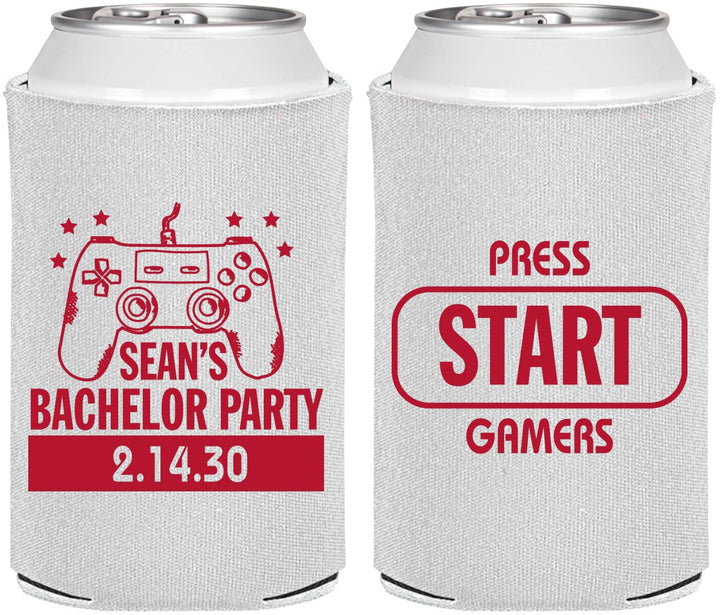Personalized Bachelor Party Can Coolers - Video Games | 40018