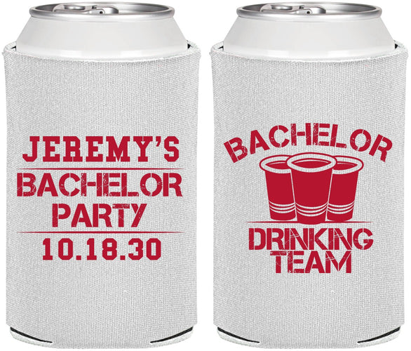 Personalized Bachelor Party Can Coolers - Drinking Team | 40020
