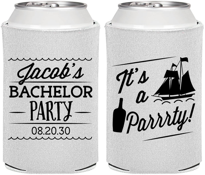 Personalized Bachelor Party Can Coolers - Boat | 40023