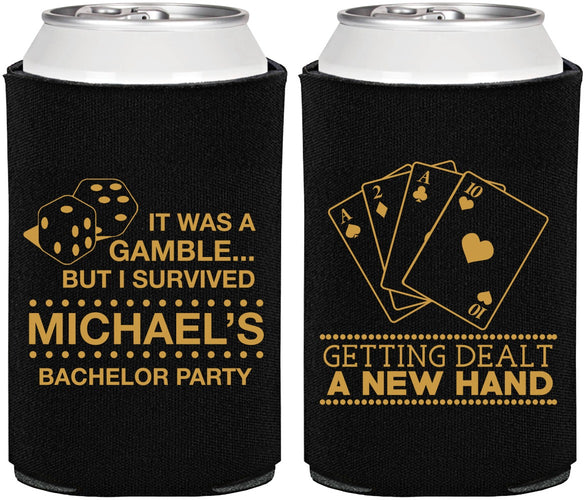 Personalized Bachelor Party Can Coolers - Las Vegas | 40025