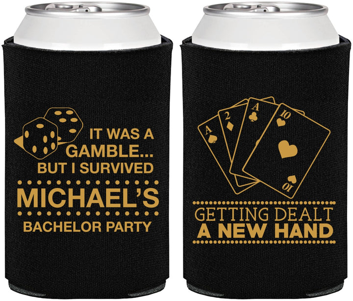 Personalized Bachelor Party Can Coolers - Las Vegas | 40025
