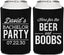 Personalized Bachelor Party Can Coolers - Beer And Boobs | 40027