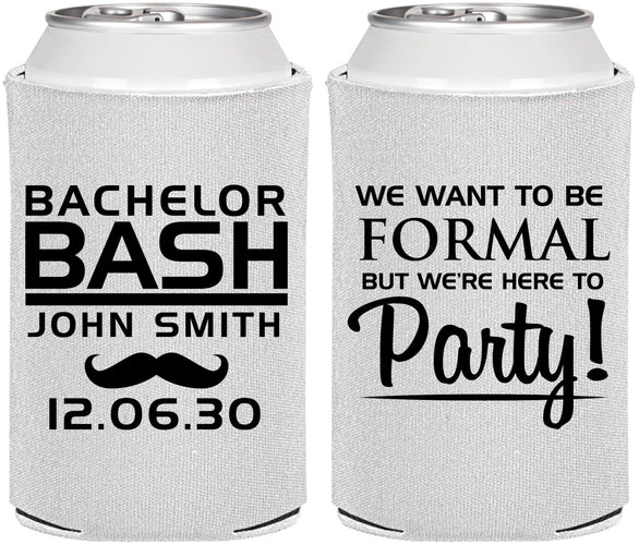 Personalized Bachelor Party Can Coolers - Formal | 40030