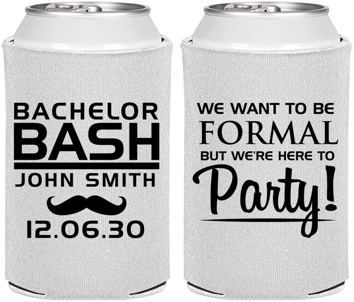Personalized Bachelor Party Can Coolers - Formal | 40030