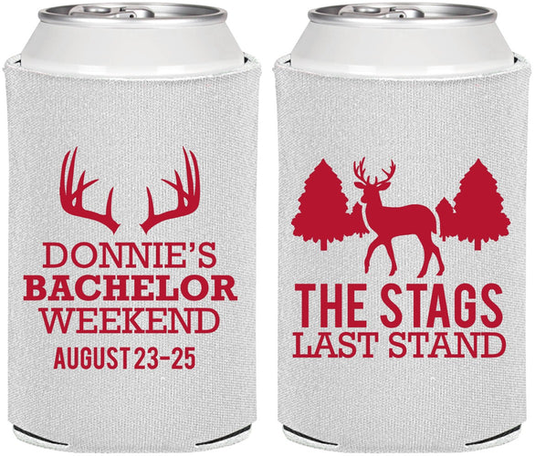 Personalized Bachelor Party Can Coolers - Stags Last Stand | 40033