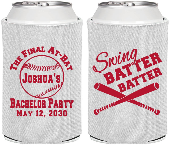 Personalized Bachelor Party Can Coolers - Baseball | 40038