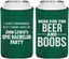 Personalized Bachelor Party Can Coolers - Beer And Boobs | 40039