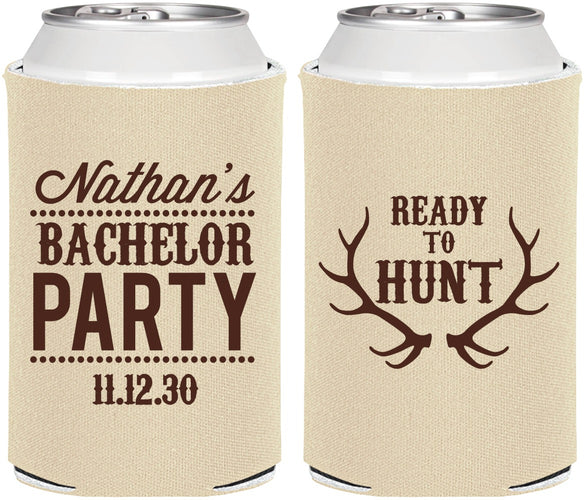Personalized Bachelor Party Can Coolers - Ready To Hunt | 40044
