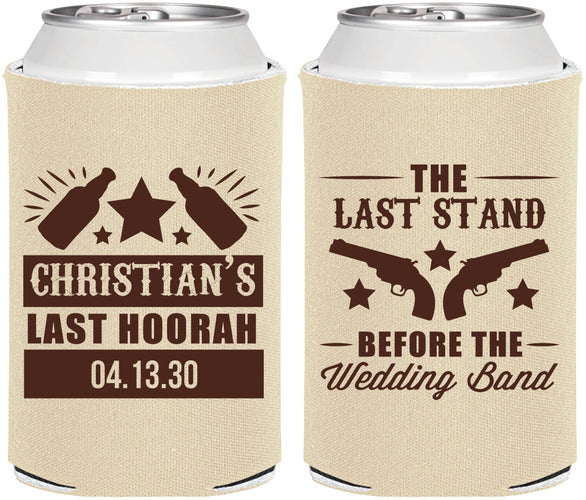 Personalized Bachelor Party Can Coolers - Last Stand | 40046