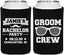 Personalized Bachelor Party Can Coolers - Groom Crew | 40047