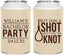 Personalized Bachelor Party Can Coolers - Buy Him A Shot | 40051