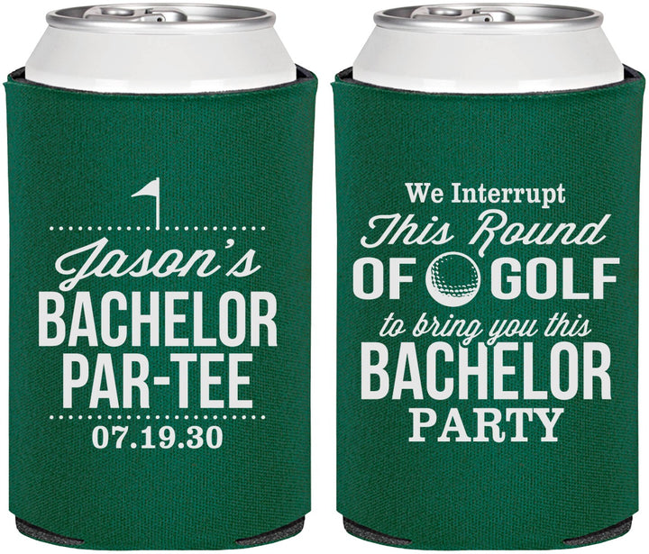 Personalized Bachelor Party Can Coolers - Golf | 40052