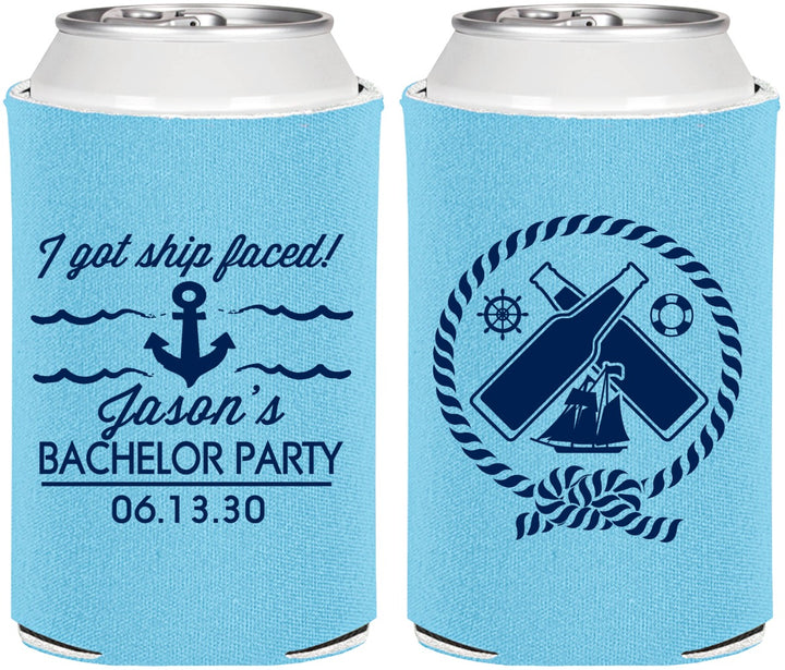 Personalized Bachelor Party Can Coolers - Anchor | 40054