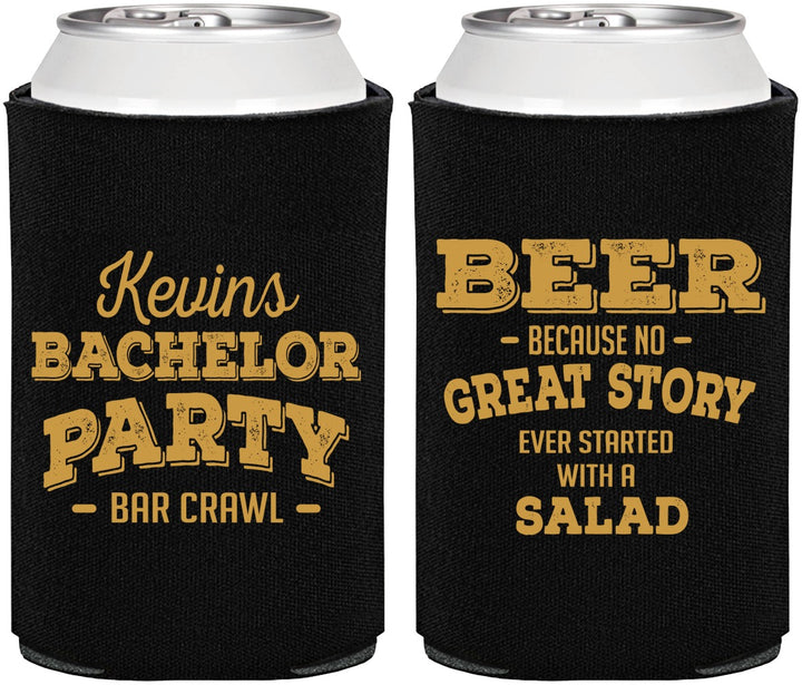 Personalized Bachelor Party Can Coolers - Great Story | 40057