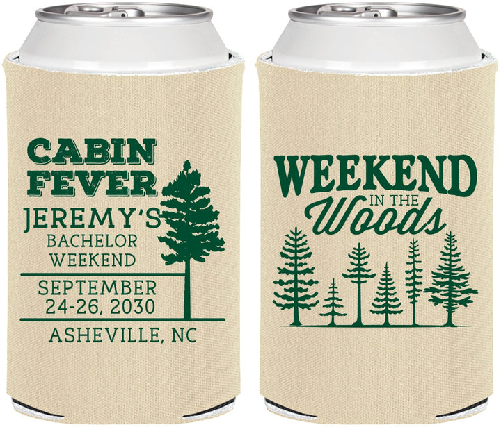 Personalized Bachelor Party Can Coolers - Camping | 40065