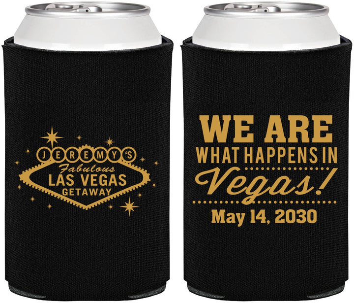 Personalized Bachelor Party Can Coolers - Las Vegas | 40066