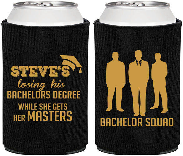 Personalized Bachelor Party Can Coolers - Squad | 40068