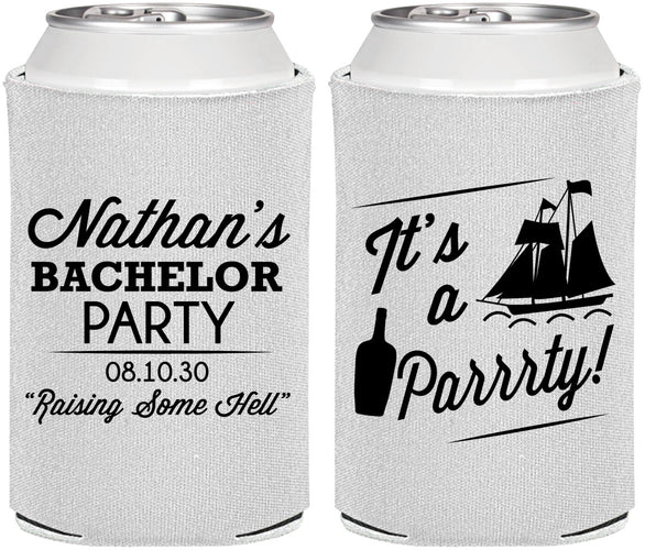 Personalized Bachelor Party Can Coolers - Boat | 40076