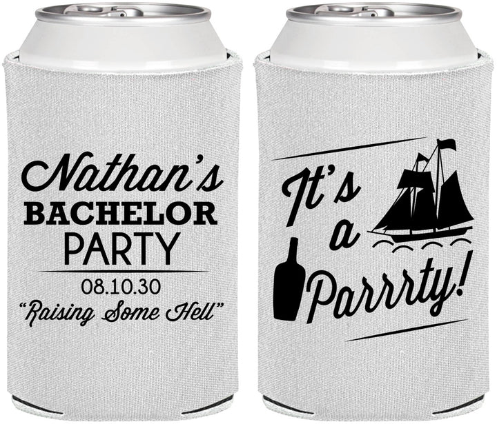 Personalized Bachelor Party Can Coolers - Boat | 40076