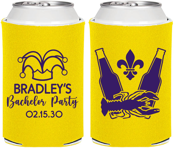 Personalized Bachelor Party Can Coolers - New Orleans | 40077
