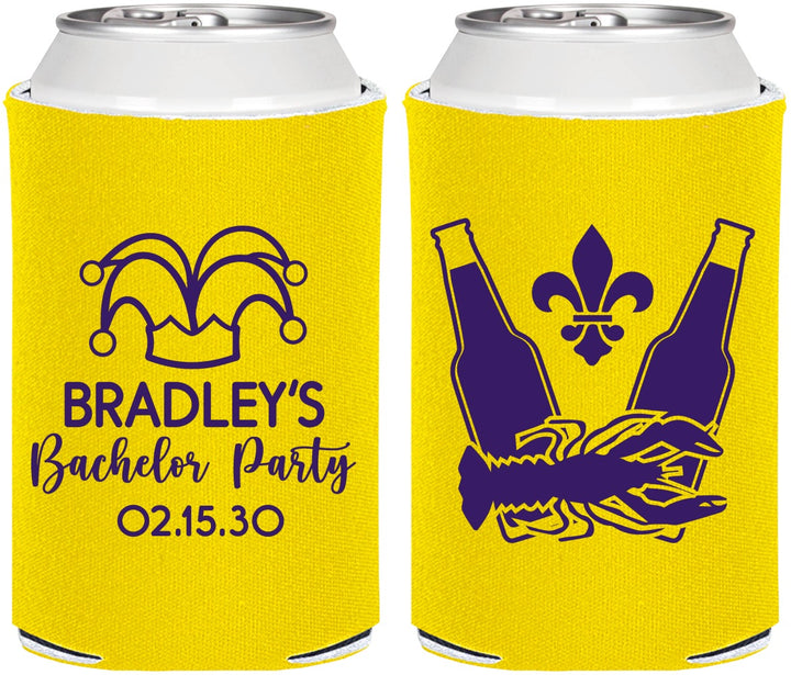 Personalized Bachelor Party Can Coolers - New Orleans | 40077