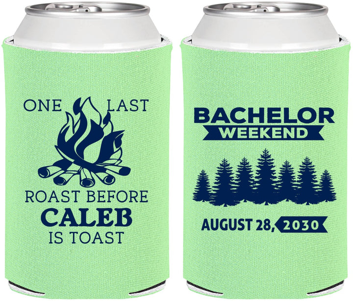 Personalized Bachelor Party Can Coolers - Camping | 40079