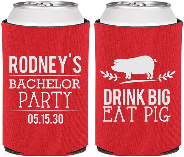 Personalized Bachelor Party Can Coolers - Bbq | 40088