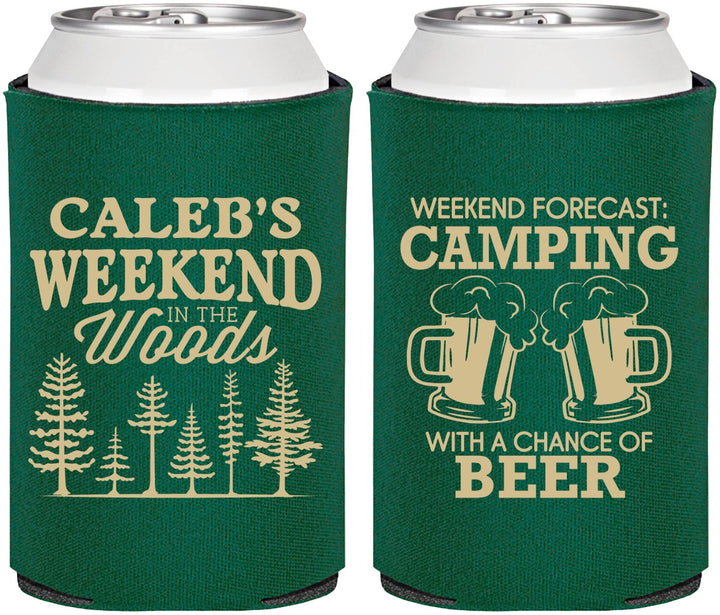 Personalized Bachelor Party Can Coolers - Camping | 40091