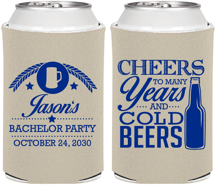 Personalized Bachelor Party Can Coolers - Cheers | 40097
