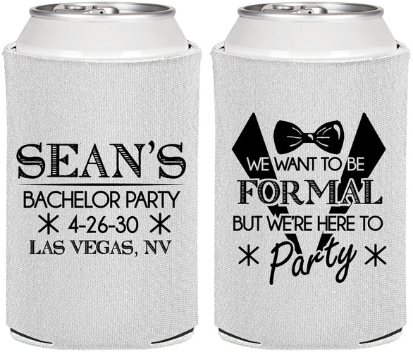 Personalized Bachelor Party Can Coolers - Forma | 40098