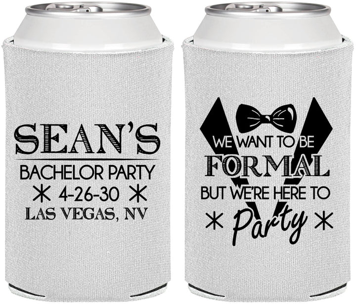 Personalized Bachelor Party Can Coolers - Forma | 40098