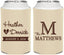 Personalized Wedding Can Coolers - Monogram | 402