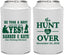 Personalized Wedding Can Coolers - The Hunt Is Over | 403