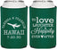 Personalized Wedding Can Coolers - Love Laughter Happily | 404