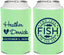 Personalized Wedding Can Coolers - Two Less Fish In The Sea | 420