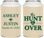 Personalized Wedding Can Coolers - The Hunt Is Over | 422