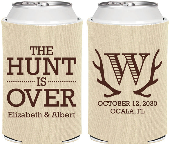 Personalized Wedding Can Coolers - Monogram | 442