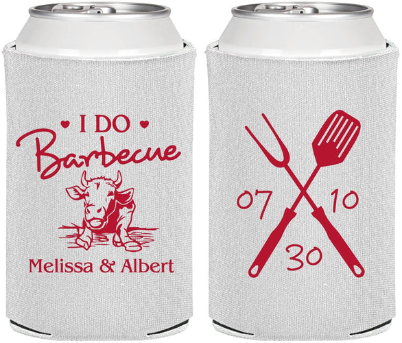 Personalized Wedding Can Coolers - I Do Barbecue Bbq | 447