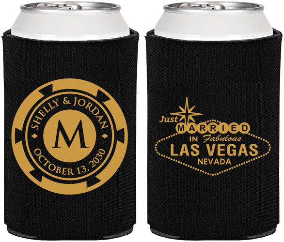 Personalized Wedding Can Coolers - Las Vegas | 454