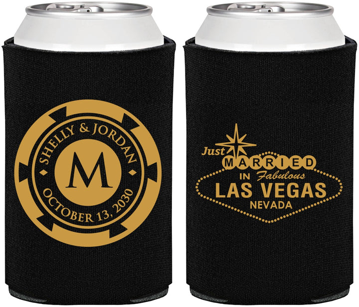 Personalized Wedding Can Coolers - Las Vegas | 454